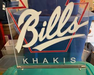 Vintage signs from Bruce Baird's clothing store in the James Building downtown Chattanooga