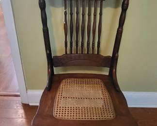 Antique Oak Press-back Dining Chair