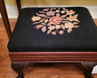 Needlepoint Foot Stool