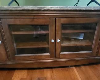 Marble Top Entertainment Console