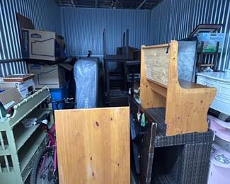 Lot #2 Large 10’x15’ Storage Unit filled with Furniture, Boxes, Totes and much more
