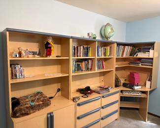 Bedroom dressers and book shelves 