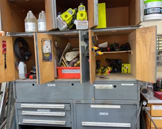 Tool box, air tools, Ryobi 
