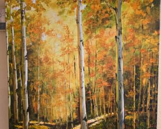 Original Aspens oil painting by K. McNeill