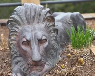 LARGE BRONZE LION