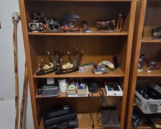 oak book case (2 available)