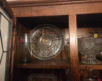  Large variety of Crystal and glass serving dishes