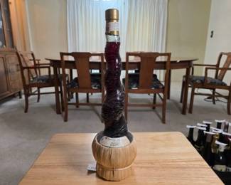 Opici Toscano Red Twist Neck Wine Bottle