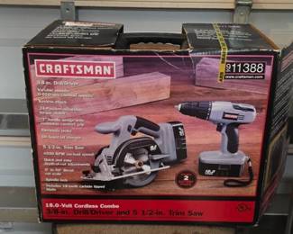 Craftsman 18.0 Volt Cordless Power Tool Combo Set