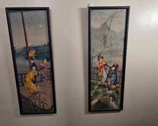 C. C. Pratt, Japanese Genre Scene Watercolors