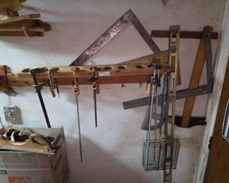 Workshop Clamps, Layout Tools, and Spirit Level