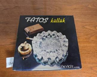 Turkish Gokyigit Fatos Molded Glass Ashtray