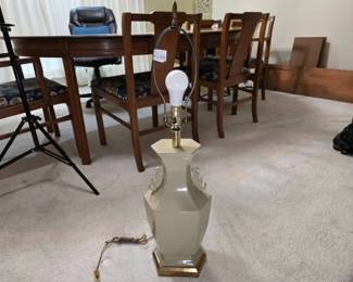 Hollywood Regency Style Hexagonal Table Lamp