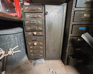 MCM Industrial Steel Ten Drawer Storage Cabinet