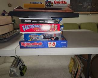 Contemporary Board Games and Card Games including Qwirkle, The Game of Life, and RummikubContemporary Board Games and Card Games including Qwirkle, The Game of Life, and Rummikub