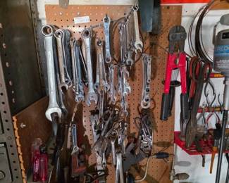 Modern Hand Tools with Industrial Metal Storage