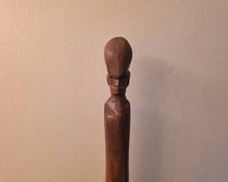 Hand-Carved African Hardwood Walking Stick