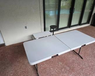 Lifetime 6-Foot Fold-In-Half Utility Table