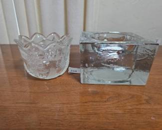 Contemporary Glass Candle Holders