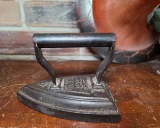 MCM Black Iron and Chrome Fireplace Tools