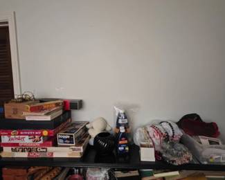 Board Games, Costume Jewelry, and Household Décor