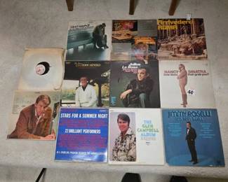 Eleven Vinyl LP Records Featuring Various Artists