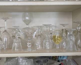 Cut Crystal and Glass Stemware