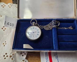 Lady Racine Silver-Tone Open-Face Pocket