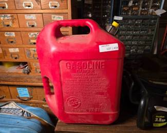 Blitz 6 Gallon Red Plastic Fuel Container