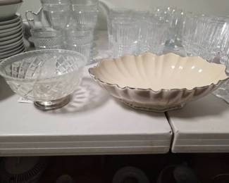 Two Serving Bowls a Lenox Symphony Centerpiece
