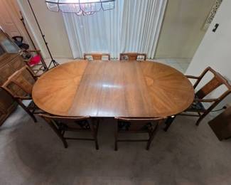 MCM Walnut Dining Suite Thomasville