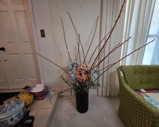 Contemporary Floor-Standing Floral Arrangement