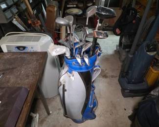 Golf Clubs and Miller Brand Golf Bag