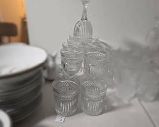 Cut Glass Stemware and Tumblers