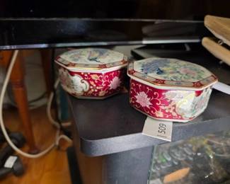 Otagiri Japanese Porcelain Trinket Boxes