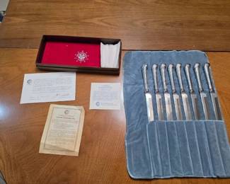 Towle Silver-Plate George Washington Steak Knives