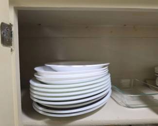 Glass Dinnerware Corelle and a Glass Serving Dish