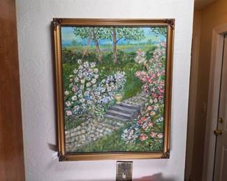 S. F. R., Impressionist Garden Landscape After Claude Monet