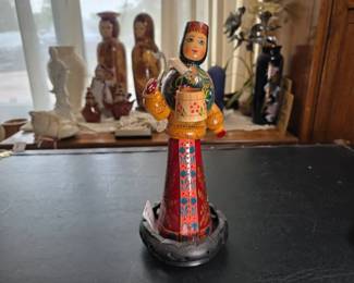 Turned Wood Folk Art Figure