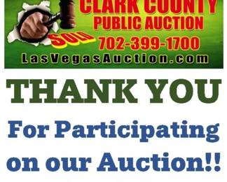 CLARK COUNTY PUBLIC AUCTION THANK YOU
