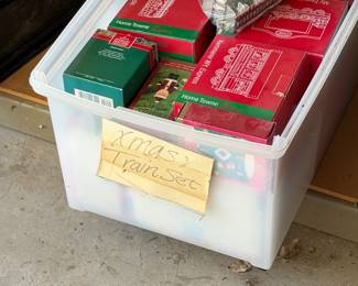 Vintage Christmas train set