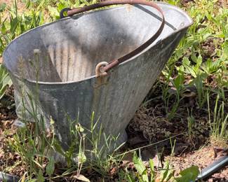 Antique coal scuttle
