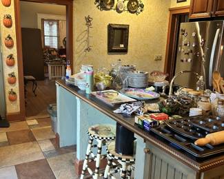 Kitchen, dishes, cupcake pans