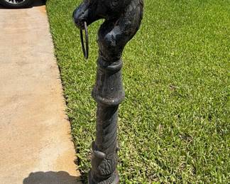 Antique Cast Iron Horse Head Hitching Post