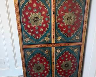 Hand-Painted Tibetan Style Cabinet