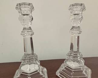 Tiffany & Co. Crystal Candlesticks Set