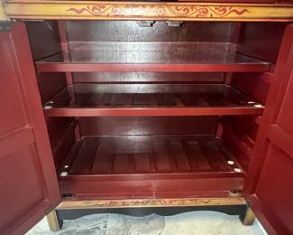 Hand-Painted Tibetan Style Cabinet