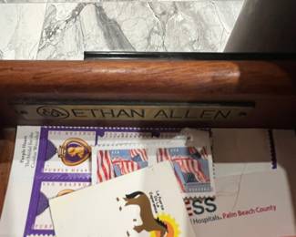 Ethan Allen Traditional Cherry Writing Desk