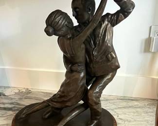 Tango Dancers Bronze Sculpture by Fernando Botero