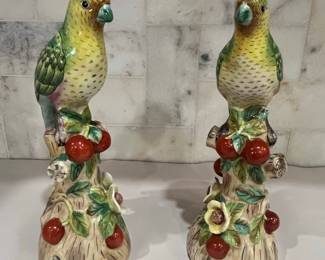 Johnnie Brown's Ceramic Parrot Figurines